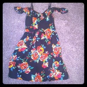 Off shoulder floral dress